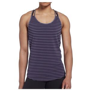 Calia by Carrie Underwood Tank Top Womens M Purple Move Stripe Performance Wear